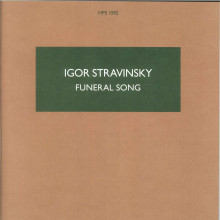 Партитура «Погребальной песни» Игоря Стравинского